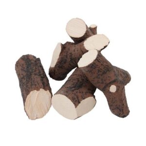 Set lemne ceramice lavabile nuc pentru biosemineu