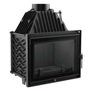 Focar Z160 Modern cu sticlă grafitată Kratki 15 kW