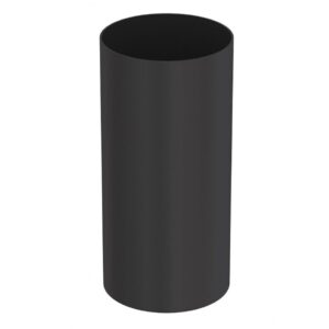 Adaptor tubulatură pelet 80mm negru din oțel DC01