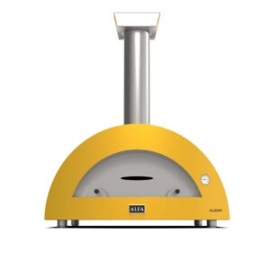 Cuptor pe lemne 5 Pizze Moderno – Galben