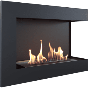 DELTA negru colt dreapta - 70 x 48 x 28 cm