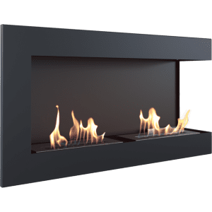 DELTA negru colt dreapta - 90 x 48 x 28 cm