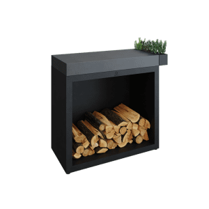 Masa de lucru OFYR negru cu depozitare