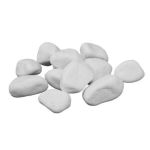 Pietre decorative albe pentru biosemineu