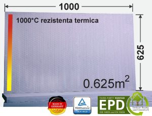 Placă izolatoare Silca 250KM 60mm pentru șeminee