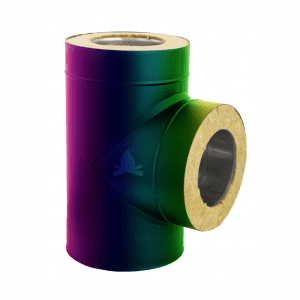 RACORD T TUB INOX IZOLAT - RAL FI150 - 90GR