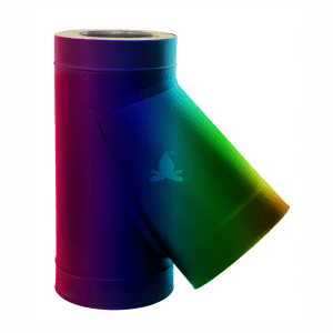 RACORD Y TUB INOX IZOLAT - RAL FI250 - 45GR