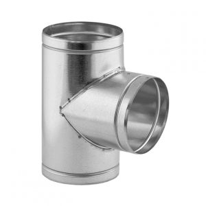 Ramificație T TT125 125mm din tablă galvanizată