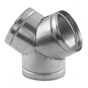 Ramificație Y tablă galvanizată 125 mm