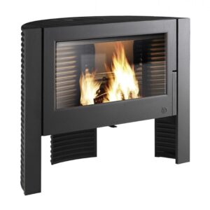 Soba fontă Itaya cu ușă amplă de 85 cm