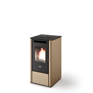 Soba pe peleti Eva Calòr crem 9.5 kW, ventilație forțată