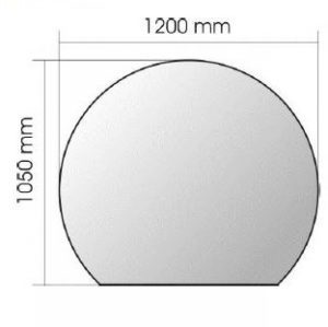 Sticlă de protecție pardoseală soba 1050x1200mm