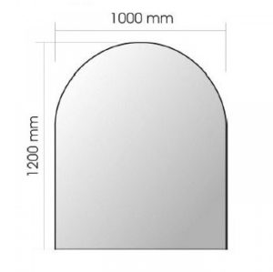 Sticlă de protecție pentru sobă 120x100 cm, 6mm grosime