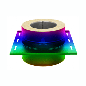 PLACA DESCARCARE INOX IZOLAT - RAL FI200