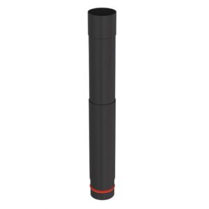 Burlan reglabil pelet 80mm din oțel, negru