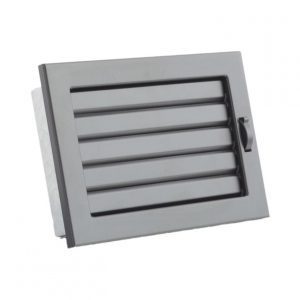 Grila aerisire seminee v reglabil negru