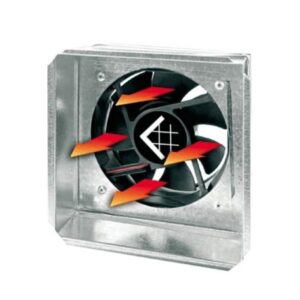 Ventilator tubulatură cu senzor de temperatură integrat