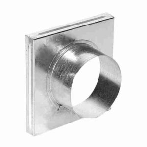 Terminal distribuție aer cald 125mm din tablă galvanizată
