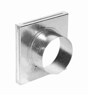 Terminal distribuție aer cald 125mm din tablă galvanizată