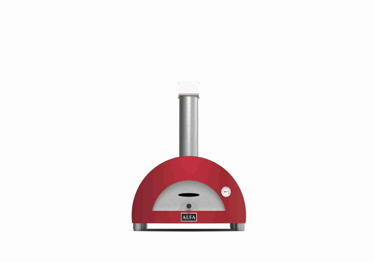 Cuptor pe lemne Pizza Moderno Rosu