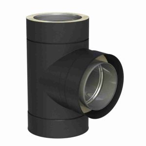 Racord T Tub inox izolat - DW Black FI180 - 90GR