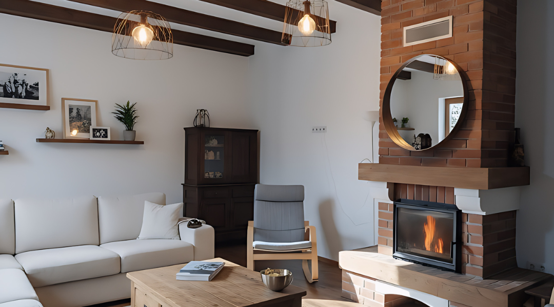 Termosemineu rustic din caramida