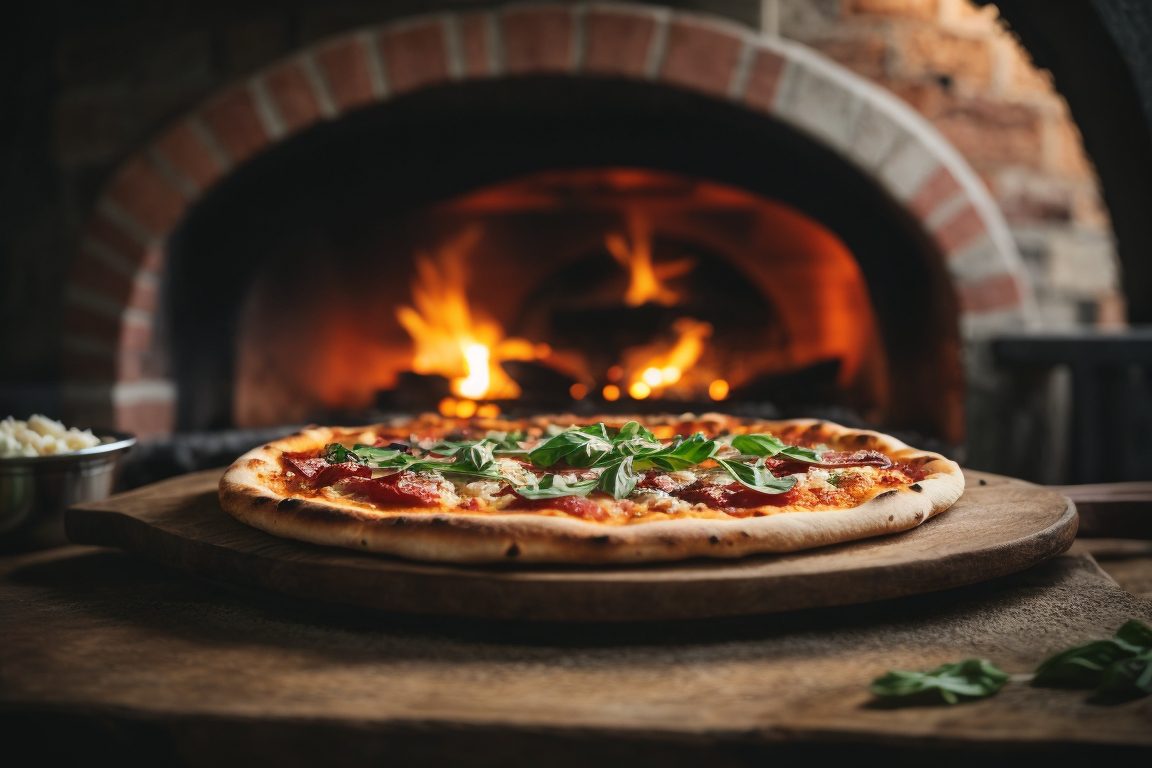 Unul dintre secretele unei pizze perfect crocante este coacerea acesteia într-un cuptor pe lemne