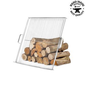Gratar inox 58x58 cm pentru vatra de foc 