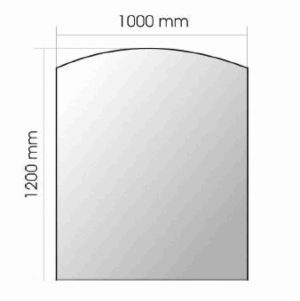 Sticlă de protecție pardoseală 1200x1000 pentru sobă