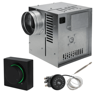 Set ventilator semineu Profesional 490 mc GEN II cu regulator negru patrat