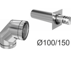Tubulatura evacuare gaz 100/150 - seminee / sobe