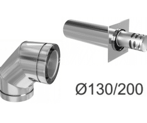 Tubulatura evacuare gaz 130/200 - seminee / sobe