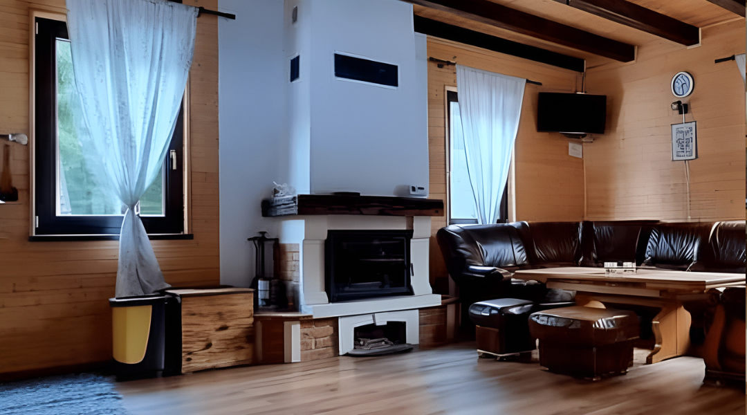 Semineu rustic de perete Borzont