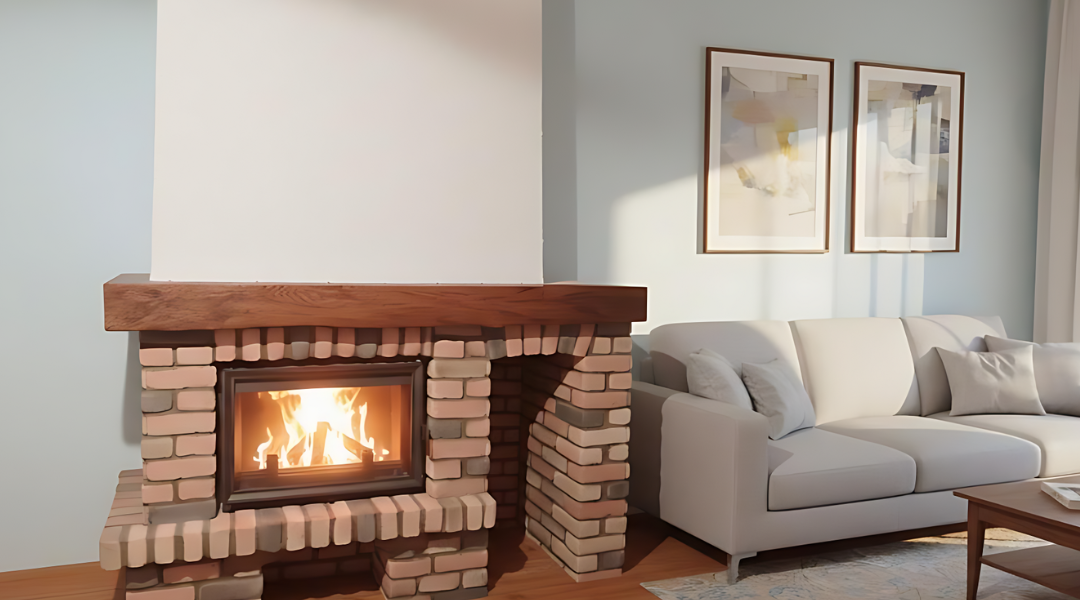 Semineu rustic din klinker Campia Turzii.