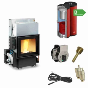 Cazan pe peleți 28 kW cu randament înalt