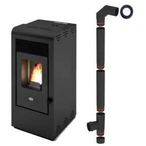 Soba peleti ventilatie 8kW Eva Calòr