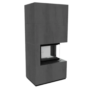 Șemineu modular Flotek Box colț dreapta