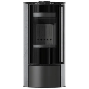 Soba Erik 5.5kW Grey Satin - samota neagra