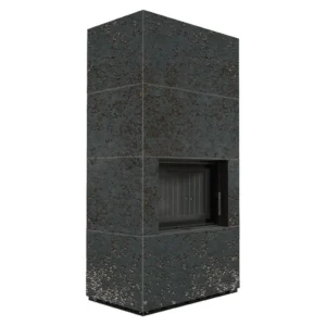 Semineu modular Flotek Box cu șemineu Kratki Flotek și carcasă din cuart sinterizat