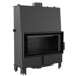 Termosemineu Kratki Lucy 20 cu putere mare, samota neagră și sticlă dublă