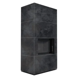 Șemineu modular Flotek Box cu panouri cuart