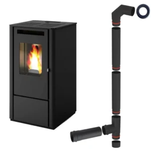 Soba pe peleti Eva Calòr 9.5kW compactă și eficientă