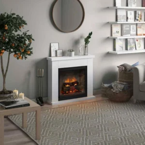 Semineu electric PowerFlame 2 deschis cu flacără 3D și Wi-Fi