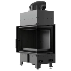 Focar Flotek S 8kW, cu sticlă dreapta și șamotă neagră