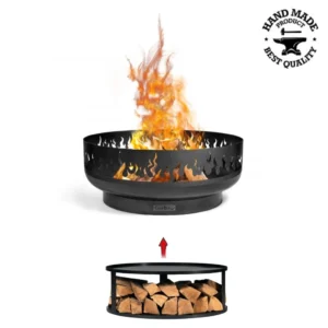Vatră de foc Fire 80 cm cu bază CookKing