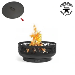 Vatră de foc CookKing Forest 80cm cu capac