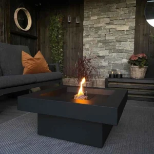 Semineu terasa Tenderflame Aria Black, mobil, 2000W