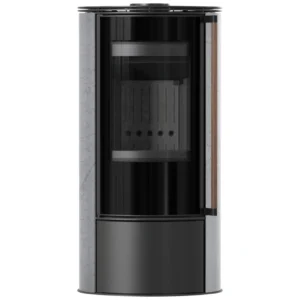 Soba Erik sticlă semirotundă cu spațiu depozitare, 5.5 kW