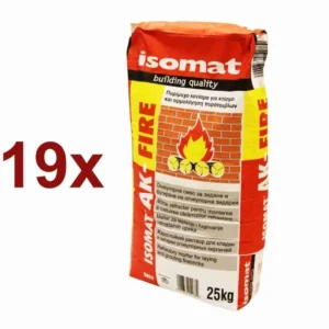 19 x SACI MORTAR DE CIMENT REFRACTAR 1200ºC