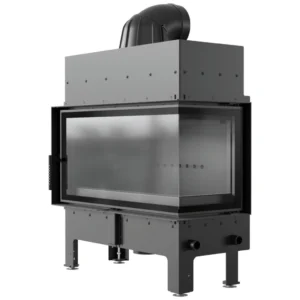 Focar semineu Kratki Flotek L colț dreapta 12 kW